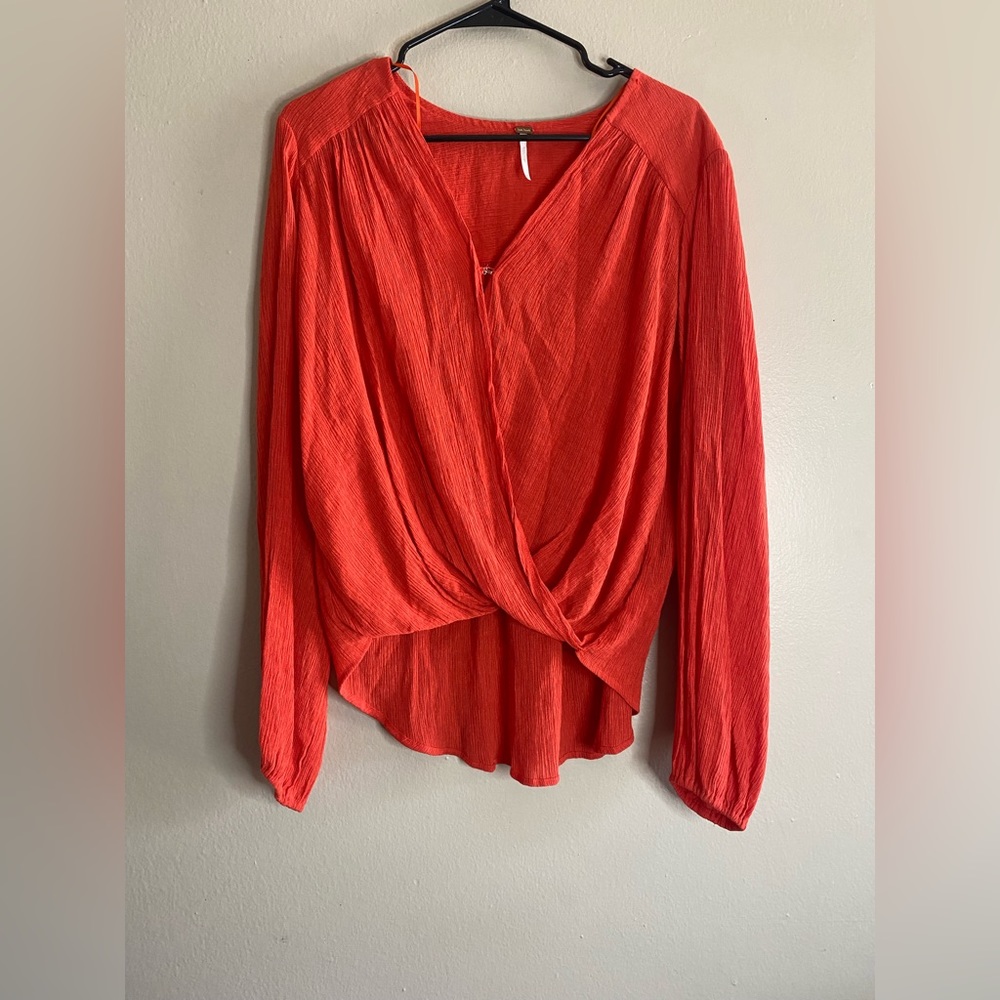 Free people long sleeve blouse size M